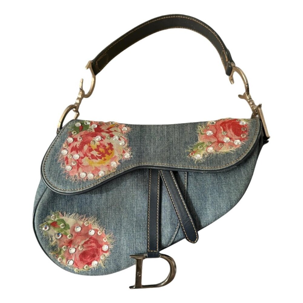 Dior Denim Saddle Bag
